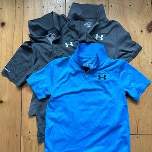 Under Armour Kids Polo Shirt - Blue and Gray
